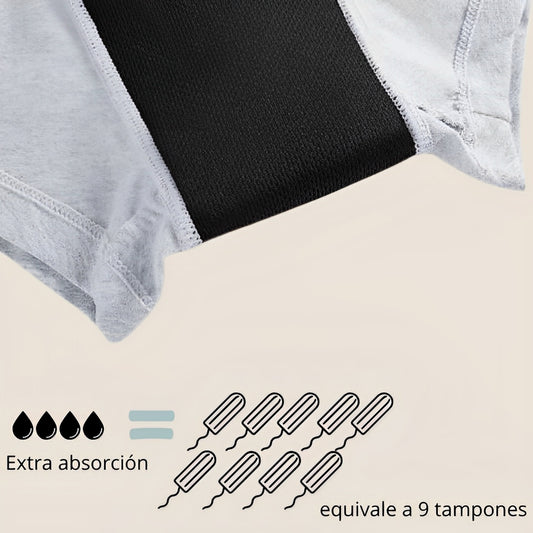 Bragas bóxer para flujo extra abundante algodón eco friendly