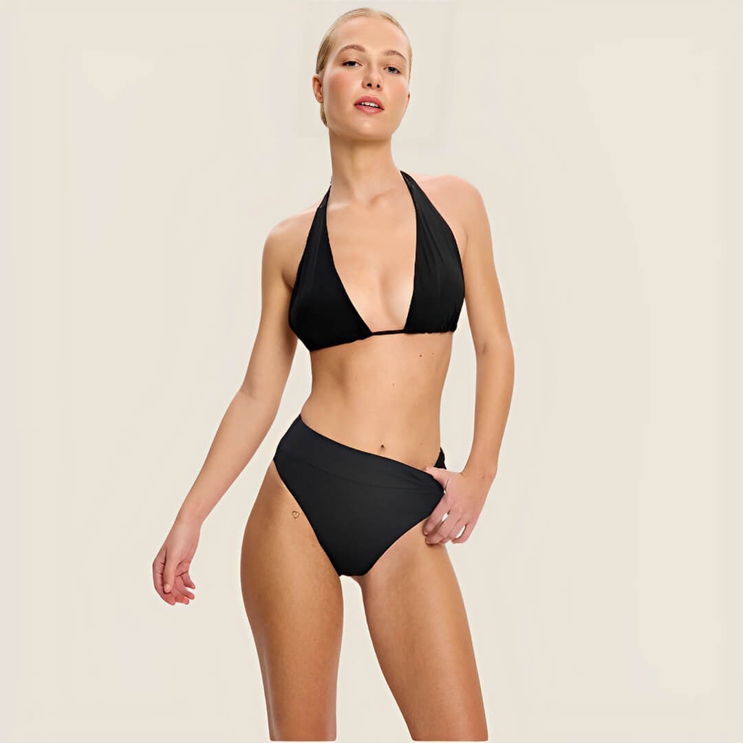 Bikini cintura alta anti fugas